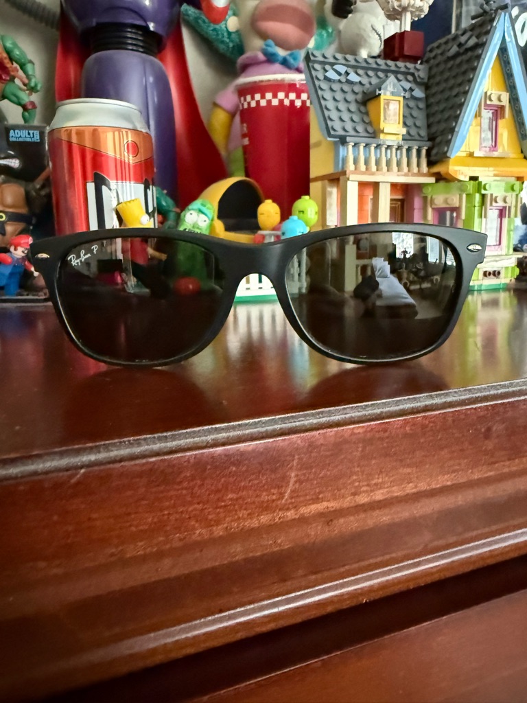 Ray-Ban Matte Black Sunglasses With Dark Lenses
